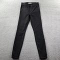 Madewell Jeans | Madewell Size 25 9" High Rise Black Coated Edition Skinny Jeans | Color: Black | Size: 25