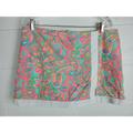 Lilly Pulitzer Skirts | Lilly Pulitzer Neon Paisley Floral Skort Skirt Shorts Cotton 53126 Sz 12 | Color: Blue/Pink | Size: 12