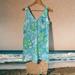 Lilly Pulitzer Dresses | Lilly Pulitzer Sleeveless,V Neck Dress Sz 8. | Color: Blue/Green | Size: 8