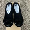 Michael Kors Shoes | Michael Kors Mk City Ballet Flat In Patent Black | Color: Black/Silver | Size: 7.5