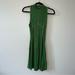 Urban Outfitters Dresses | New Urban Outfitters Fit And Flare Cut Out Back Green Dress Size Xs | Color: Green | Size: Xs