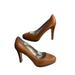 Jessica Simpson Shoes | Jessica Simpson Brown Camel Platform Stiletto Pumps Patent Leather Shoe Size 9.5 | Color: Brown | Size: 9.5