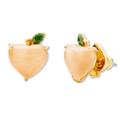 Kate Spade Jewelry | Kate Spade Fruit Salad Peach Earrings | Color: Green/Orange | Size: Os