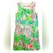 Lilly Pulitzer Dresses | Lilly Pulitzer Girls Mini Mila Shift Dress Size 12 Seasalt Blue On Parade | Color: Green/Pink | Size: 12g
