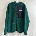 American Eagle Outfitters Jackets & Coats | American Eagle Mens Hooded Full Zip Fleece Jacket In Green Size Xl | Color: Black/Green | Size: Xl