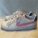 Nike Shoes | Nike Girls Court Royale Casual White Pink Laser Blue Sz 5.5 Youth | Color: White | Size: 5.5g