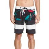 Vans Swim | Men's Vans Board Shorts Swim Suit Size 32 Floral Pattern Black White New | Color: Black/White | Size: 32