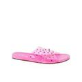 Jessica Simpson Shoes | Jessica Simpson Womens Pink Lucite Straps Tislie Toe Slip On Slide Sandals 6 M | Color: Pink | Size: 6