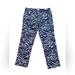 Lilly Pulitzer Pants & Jumpsuits | Lily Pulitzer Pants Cropped Ankle Size 8 Stretch White And Blue Print | Color: Blue/White | Size: 8