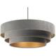 Bps Koncept - Lampe suspendue Triniti Grey 1xe27 h: 102cm ø 60cm Dimmable