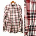 American Eagle Outfitters Shirts | American Eagle Outfitters Dress Shirt | Color: Red | Size: Xl