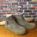 Nine West Shoes | Nine West Sidekik Taupe Vegan Suede/ Faux Shearling Sneaker/ Bootie. Size 7.5 | Color: Gray/Tan | Size: 7.5