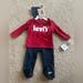 Levi's Matching Sets | Levi’s Baby 3 Piece Set 6 Months | Color: Blue/Red | Size: 6mb