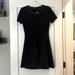 Madewell Dresses | Madewell Black Fit And Flare Dress W Leather Detail! Size S | Color: Black | Size: S