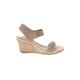 Anne Klein Sport Wedges: Tan Print Shoes - Women's Size 6 - Open Toe