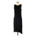 DKNY Casual Dress - Sheath: Black Solid Dresses - Women's Size Small