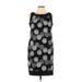 AB Studio Casual Dress - Shift: Black Print Dresses - Women's Size 12