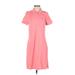 Tommy Bahama Casual Dress - Shirtdress Collared Short sleeves: Pink Print Dresses - Women's Size Small