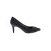 Life Stride Heels: Pumps Stiletto Minimalist Black Solid Shoes - Women's Size 10 - Pointed Toe