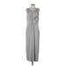 T Tahari Casual Dress - Sheath Scoop Neck Sleeveless: Gray Solid Dresses - Women's Size Large