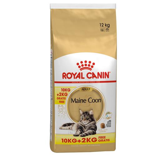 12kg Maine Coon Adult Royal Canin Katzenfutter Trocken - 2kg gratis!