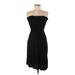 Apt. 9 Casual Dress - Party Strapless Sleeveless: Black Solid Dresses - Women's Size Medium