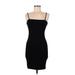 Forever 21 Casual Dress - Bodycon: Black Solid Dresses - Women's Size Medium