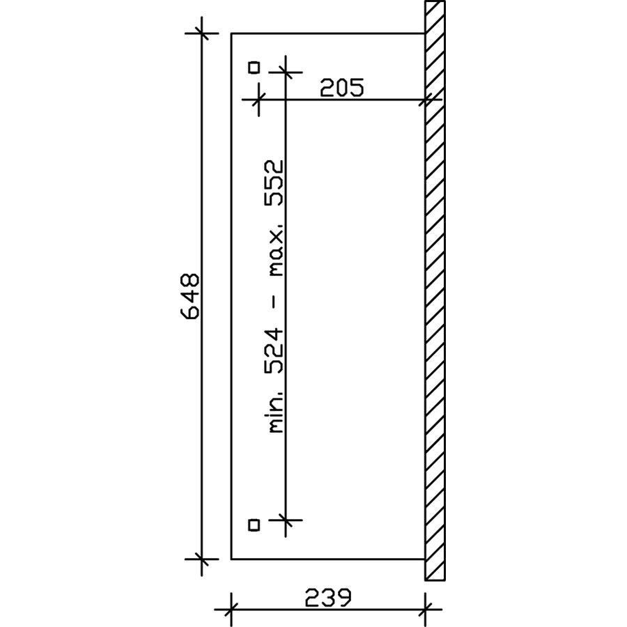 Skan Holz Terrassenüberdachung Verona Terrassendach, 648x239 cm, Schiefergrau Image