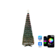 LED Deko Weihnachtsbaum grün mit bunten LED Lichtern App Steuerung mit Timer 160 cm Weihnachtsdeko Indoor