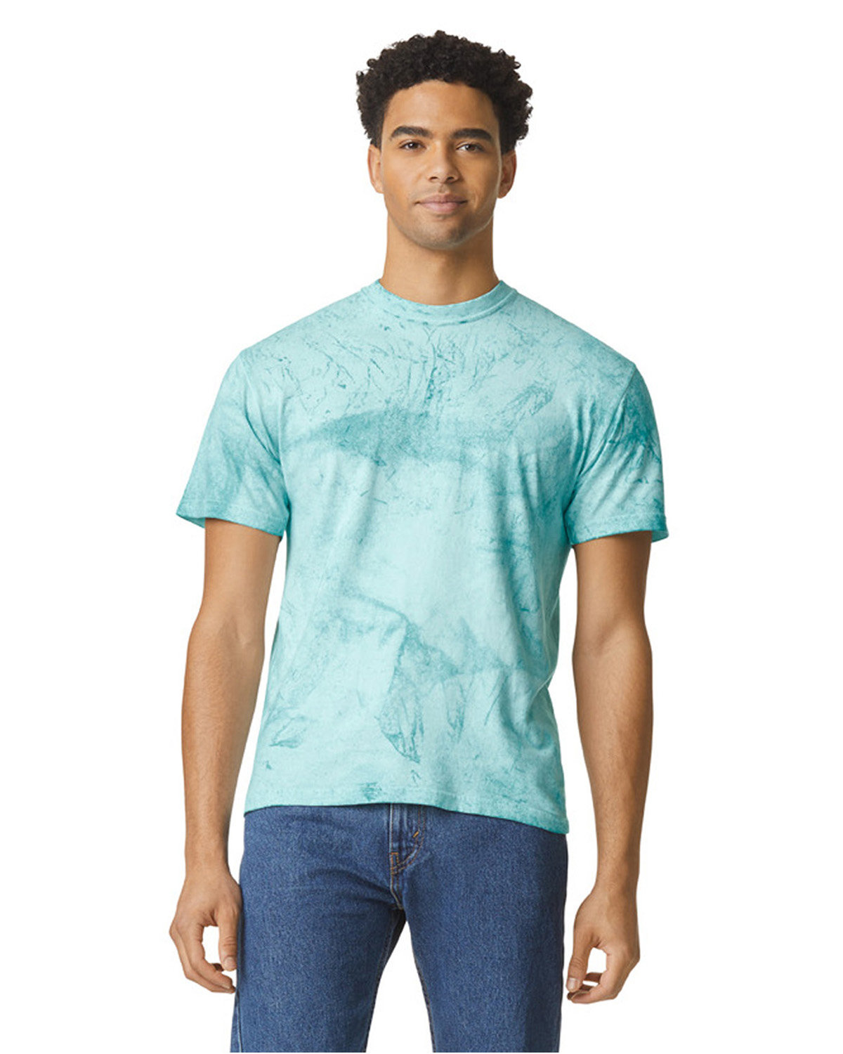 Comfort Colors 1745 Adult Heavyweight Color Blast T-Shirt in Sea Glass size Large | Cotton CC1745