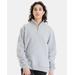 Champion S450 Powerblend Quarter-Zip Pullover T-Shirt in Light Steel size Large | Fleece