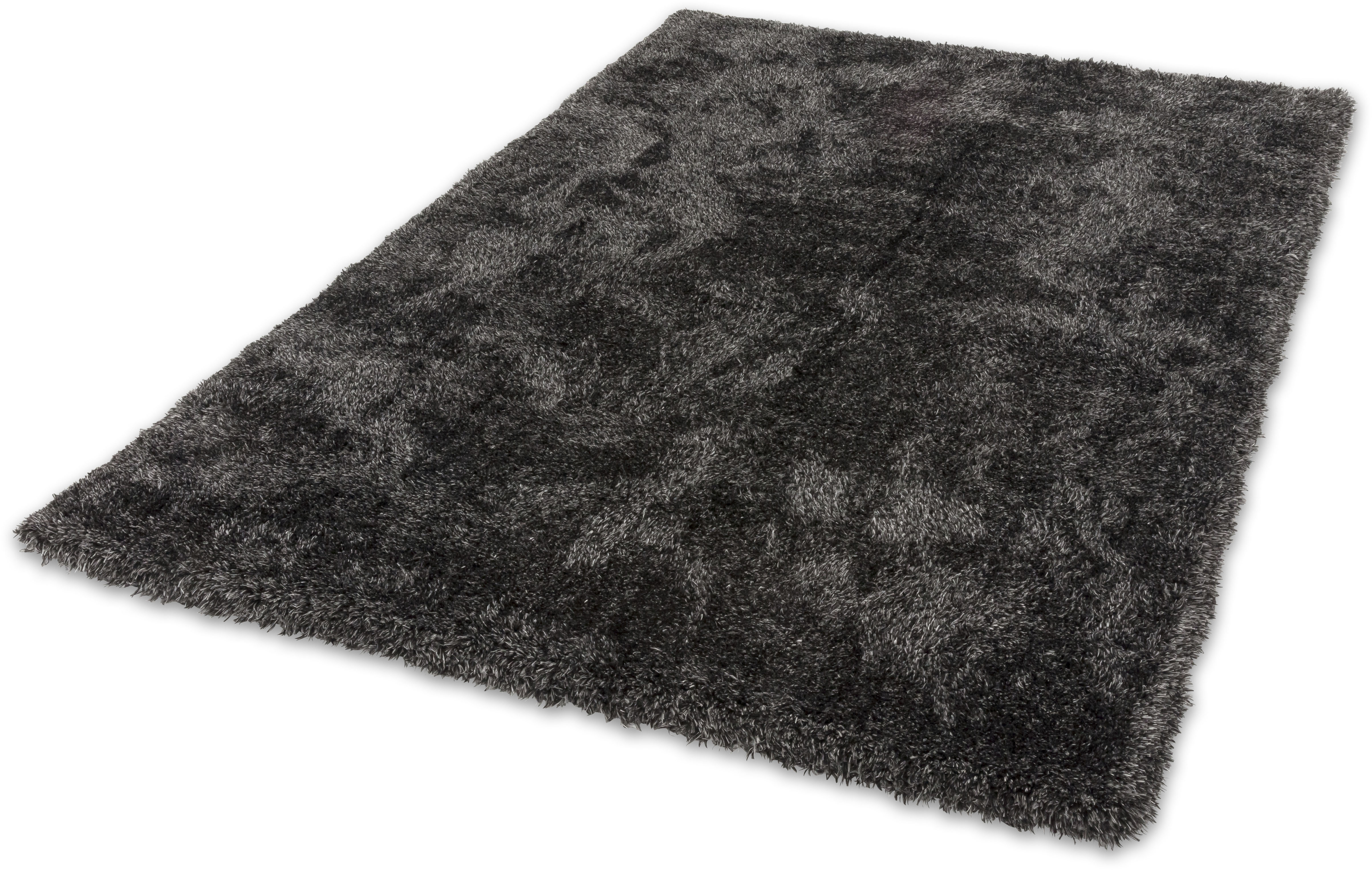 Hochflor-Teppich "Heaven" Gr. 6, grau (mittelgrau), B:200cm H:50mm L:290cm, Kunstfaser, SCHÖNER WOHNEN-KOLLEKTION, Teppiche, besonders weich durch Microfaser, Wohnzimmer Image