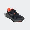Trailrunningschuh ADIDAS TERREX, Gr. 42, schwarz (core schwarz, grau four, solar rot), Textil, Synthetik, sportlich, Schuhe, Trail-Runningschuhe