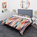 Designart "Urban Muted Tones II" Modern Bedding Cover Set With 2 Shams