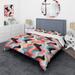 Designart "Soft Color Multicolor Abstract Neutrality Wave III" Modern Bedding Set With Shams