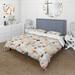 Designart "Architectural Splendor Polka Dots Pattern IV" Modern Bedding Set With Shams