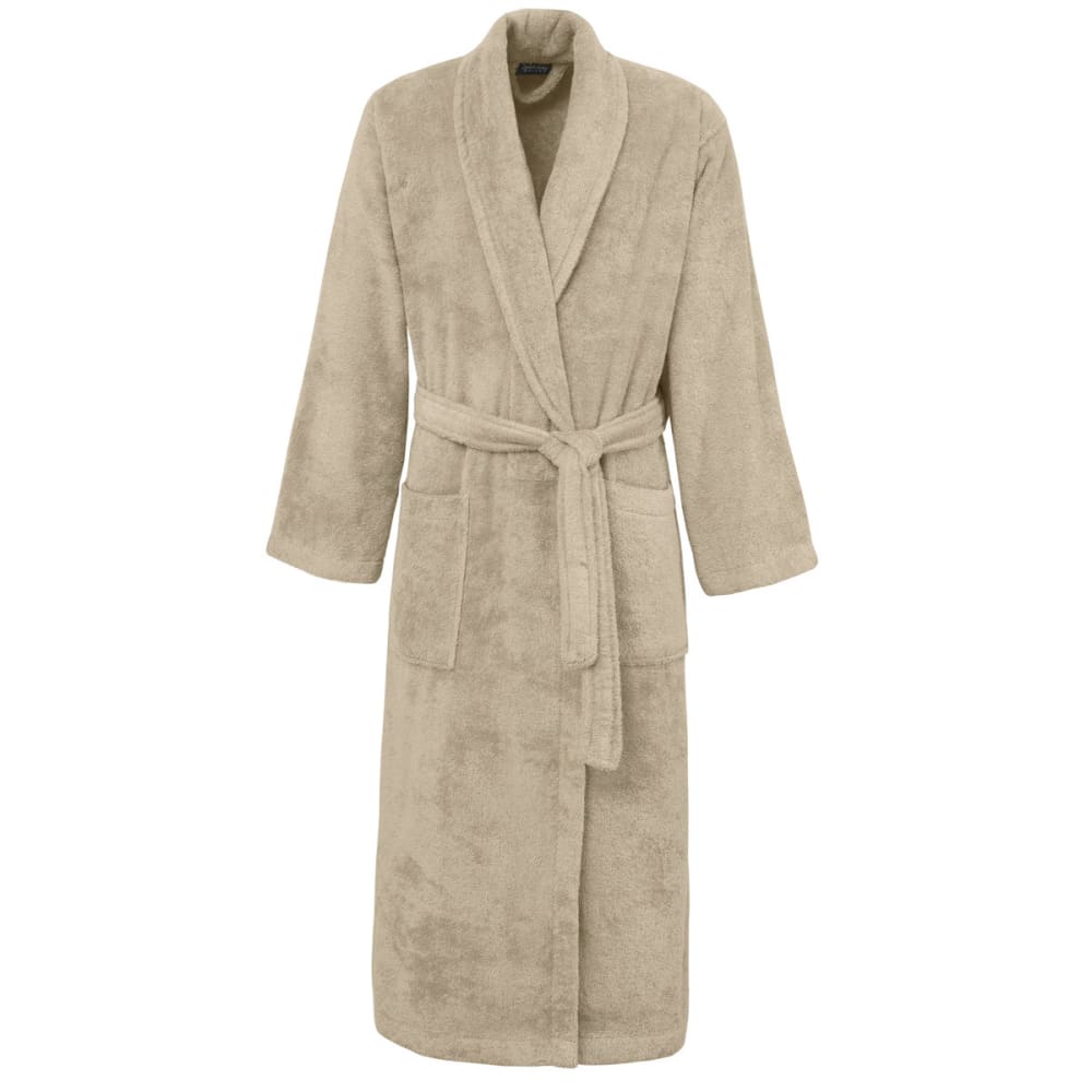 Peignoir éponge homme femme col châle 400 g/m² Sable M