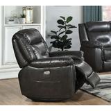 Power Motion Recliner with USB Port Multi-Functional Leather Recliner Modern Living Room Upholstered Sofa Chair Power Recliner