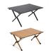 GlorySunshine Portable Folding Camping Table Roll-Up 3-5 Person X-shaped Bracket Picnic Table for BBQ Backyard Patio Party