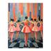 Blossoming Ballet Dance Class Pink Blue Large Wall Art Poster Print Thick Paper 18X24 Inch
