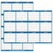 24 x 36 SwiftGlimpse 2024 Wall Calendar Erasable Large Wet & Dry Erase Laminated 12 Month Annual Yearly Wall Planner Reversible Horizontal/Vertical Navy