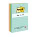 Post-it Notes 4x6 in 5 Pads America s #1 Favorite Sticky Notes Beachside CafÃ© Collection Pastel Colors Recyclable (660-5PK-AST)