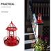 QTOCIO Home Decor LED Solar Powered 360 Degree Rotating Lamp Courtyard Decoration Garden Towers Statue Lights For Outdoor Patio Garden