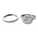 KIHOUT Clearance Inlaid Zircon Two Piece Ring Set For European And American Women s Jewelry Couple Set