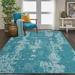 HBBOOMLIFE Distressed Modern Outdoor/Indoor Area Rug 8 x 10 \u2013 Abstract Transitional Traditional Collection - Easy Clean Pet Friendly High Traffic Carpet - Patio Deck Ga