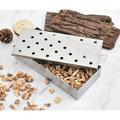 Weloille Outdoor BBQ Tools Box Sawdust BBQ Smoked Box Fruit Wood Charcoal Box Stainless Steel BBQ