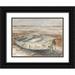 Harper Ethan 14x12 Black Ornate Wood Framed with Double Matting Museum Art Print Titled - Weathered Rowboat I