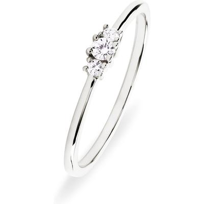 CHRIST - Damenring 375er Weißgold Ringe 1 ct (498.99 € / 1 ct) Image
