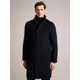 Ted Baker Ederson Wool Blend Funnel Neck Coat, Navy