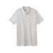 Men's Big & Tall Longer-Length Shrink-Less™ Piqué Polo Shirt by KingSize in Heather Oatmeal (Size 6XL)